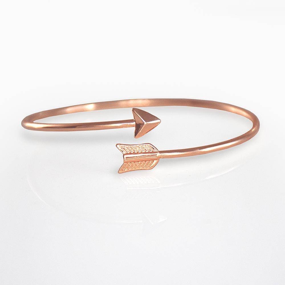 Rose Gold Arrow Bangle Bracelet Arrow Bangle Bracelet Silver Or