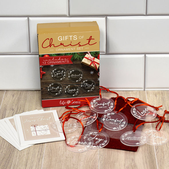 12 Gifts of Christ Acrylic Ornament Set