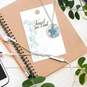 Forget Me Not Pendant Necklace