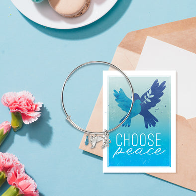 Choose Peace Bangle Bracelet