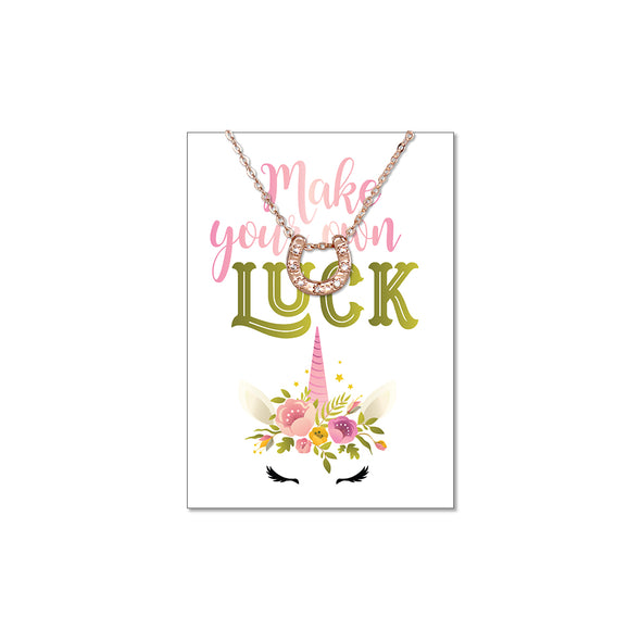 Make Your Own Luck Necklace (Rose Gold or Silver)