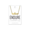 Endure Script Necklace