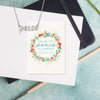 Peace Script Necklace